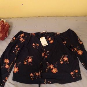 Off The Shoulder Roxy Floral Long Sleeve